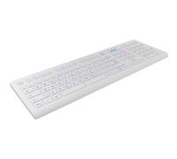 KEYSONIC 60798 - Teclado, USB, blanco, desinfectable