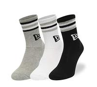 New Era Calcetines gris, negro y blanco Talla 39-42