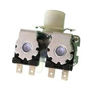 0.02-0.8MPa 1 En 2 Salida Válvula Solenoide De Entrada De Agua Normalmente Cerrada DC 12V 24V AC 110V 220V Interruptor De Flujo Piezas De Repuesto For Lavadora(12V 1pcs)