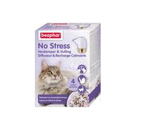 Beaphar No Stress Kit Antiestres Natural Gato 30ml, Difusor y Recarga, Reduce Estrés y Ansiedad, Arañazos, Miedos, Cambios Entorno, Ruidos, Marcaje con Orina, Conflictos, 30ml