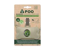 0.08 KG M-pets Poo Bamboo Porta Bolsas Biodegradable + 15 bolsas para heces de perro