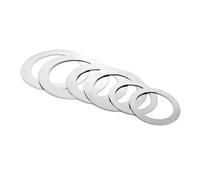 0,1/0,2/0,3/0,5/1mm M2 M2.5 M3 M4 M5 M6 M8 M10 M12 toM40 304 arandela plana ultrafina de acero inoxidable junta de ajuste cuña de precisión(50pcs M6x12xThick,Thick 0.2mm)