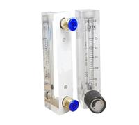 0,1-1 0,3-3 0,5-5 1-10 2-20 2-25 LPM Rotámetro de panel ajustable LZM-8M con válvula de ajuste a presión Tubo de 6 OD(0.3-3LPM)