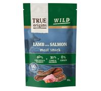 0.1 KG True Origins Tiras Wild Adult Cordero con Salmón para perros