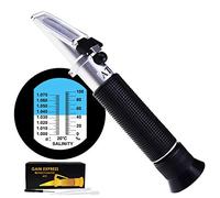 0-10% Refractómetro de Salinidad ATC Dual Scale 1.0~1.070 Density / 0~100ppt Salt Sea Water Aquarium Tank Marine Industry