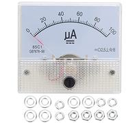 0~100uA Amperímetro Analógico 85C1 DC Tipo de Puntero Amperímetro Medidor de Panel de Corriente Analógica Rectangular