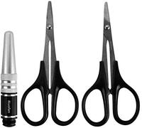 0-14mm Body Reamer Hole Puncher Straight Scissors and Curved Scissors Set Universal Tool for RC Car Body Shell Hobby Repair Tools