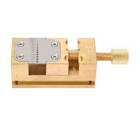 0.2-1.5mm Hole Dia Watch Repair Vise Clamp, Mini Bench Vice Clamp Brass Watching Vice Clamps Home Metal Holder Tool for Jewelers Watchmaker Carving
