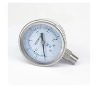 0-2.5bar 1/8" BSPT Male 60mm Dial Pressure Gauge 304 Stainless Bar PSI N2 Steam Brewing Pneumatic Accuracy Class 2.5%