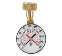 0-200 Psi Water Pressure Test Gauge, 3/4 Female Hose Thread, Water Pressure Gauge Aluminum Alloy Iron Universal Water Pressure Test Gauge with for Replacement