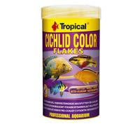Tropical Cichlid Color Flakes 250ml / 50g - Alimento potenciador del Color con Alto Contenido de proteína para los cíclidos