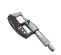 0-25 mm electrónico micrómetros exteriores 0.001mm con extra grande LCD Micrómetro digital de pantalla Mida herramientas, Analizador preciso(Single round head)