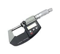 0-25 mm electrónico micrómetros exteriores 0.001mm con extra grande LCD Micrómetro digital de pantalla Mida herramientas, Analizador preciso(0-25mm Precision)