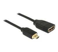 0.2m, HDMI-A/HDMI Micro-D cable HDMI 0,2 m HDMI tipo D (Micro) HDMI tipo A (Estándar) Negro, Adaptador negro, HDMI-A/HDMI Micro-D, 0,2 m, HDMI tipo D (Micro), HDMI tipo A (Estándar), 3840 x 2160 Pixel