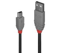 Cable USB 2.0 A a Mini USB B LINDY 36720 20 cm Negro
