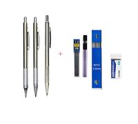 0,3 0,5 0,7 0,9 1,3 2,0 3,0 mm mecánico juego de lápices para pintura de arte de metal se puede llenar para la escuela de oficina (tres piezas (1,3 2,0 3,0)