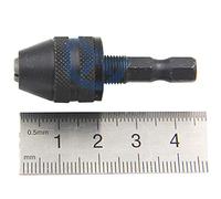 0,3-3,6 mm 0,3-6,5 mm 0,6-8 mm Portabrocas sin llave Convertidor de adaptador de cambio rápido de vástago hexagonal de 1/4 pulgadas, paquete de 2(0.3-3.6mm Black)