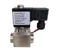 0~300 Bar Stainless Steel High Pressure Solenoid Valve Electromagnetic Valve 1/4 1/2 3/4 3/8 AC 220v 24v BSP/NPT Valvula(NPT_24VAC)