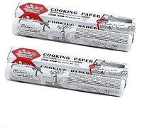 0.3x8m/Roll Parchment Baking Paper - Precut Non-Stick Parchment Sheets for Baking, Cooking, Grilling, Air Fryer and Steaming - Unbleached, Fit for Half Sheet Pans