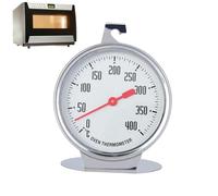 0~400 ℃ Termómetro de horno con dial de pie, medidor de temperatura del horno de lectura instantánea de acero inoxidable Probador de temperatura para ahumador de parrilla de horno, 7 x 9 cm