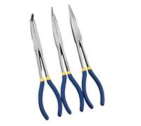 0/45/90 Degree Ergonomic Extended Long Nose Pliers Straight Bent Tip Equipment Hand Tool with Ergonomic Handle Automotive Mechanic Pliers
