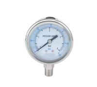 0-4bar 1/4" BSPT Male 60mm Dial Pressure Gauge 304 Stainless Bar PSI N2 Steam Brewing Pneumatic