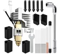 0.4MM Cerámica Hotend para Centauri Carbon/Centauri Extrusora Kit con Funda de Silicona, Cepillo de Silicona, Boquillas de 0, 2/0, 4/0, 6 mm, Aguja de Limpieza, Llave Inglesa, Pasta Térmica