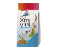 Beaphar Xtravital Periquitos - Alimentación Premium - Contiene Frutas, Semillas y Cereales - Fortalece su Sistema inmunológico - Proporciona un Plumaje denso y Mantiene en Buena Salud - 500g