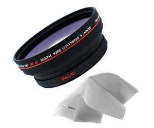 0,5 x lente gran angular de alta definición para Fujifilm FinePix S200EXR (67 mm) + paño de limpieza de microfibra Nwv Direct