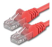 0,5m - rojo - 1 pieza - Cable de red Ethernet con conectores RJ45 CAT6 CAT 6 Cat.6 1000 Mbit/s