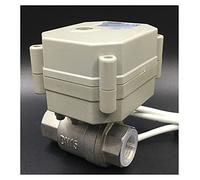 0-5V 0-10V O 4-20 mA 1/2 '' válvula proporcional de 2 vías de latón / SS304 DN15 Suministro de energía DC12V DC24V Ajustar for el control de modulación de agua.(TFM15-B2-C,BSP_DC9V-24V_0-10V)