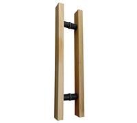0.6/0.8/1/ 1.5/1.8 M Long Barn Door Handles,Rustic Entry Door Pull Handle, Farmhouse Internal External Wood Grab Bar, Easy to Put Together(Length 150cm(59inch))