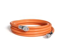 0,6 metros - Cable coaxial directo de funeraria 75 ohmios RF RG6 cable coaxial con botas de goma, conectores exteriores, color naranja, núcleo de cobre macizo, resistente al agua y se puede enterrar