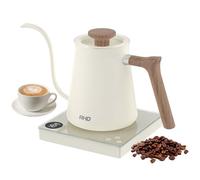 0.6L Cuello de cisne hervidor de café eléctrico con 40~100 ℃ temperatura ajustable,1000W de ebullición rápida, 304 de acero inoxidable Mini Brew hervidor de café,control táctil