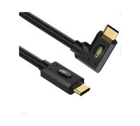 0.6m USB4 Straight to Side-Angled Type-C Cable 40Gbps Thunderbolt 8K Video PD 240W Fast Charging Cor