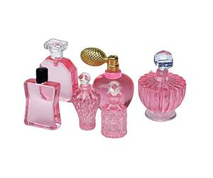 0, 79 pulgadas casa de muñecas retro botellas de perfume juguetes de decoración para 6-8 años de edad Pretenden tener necesidades de juego Muebles de casa de muñecas