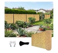 0.8/1/1.2/1.4/1.5/1.6/1.8/2m Bambus y Cañizo Natural de Ocultación for Jardín, Cerca en Rollo for Balcón, Pantalla Protectora de Privacidad y Sombreo for Terraza Exterior(Natural,90x110cm)