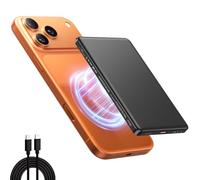 0.8cm Power Bank Magnético - Batería Externa Ultra Fina, Carga Rápida PD20W C-C（1M）, Cargador Inalámbrico Qi Compatible con iPhone (Serie13/14/15/16/17)
