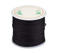 0.8mm Nylon Cord Thread Chinese Knot Macrame Rattail Bracelet Braided