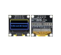 0,96 pulgadas OLED blanco/azul/amarillo 128X64 IIC I2C módulo de pantalla en serie 12864 tablero de pantalla LCD(New-Yellow blue-4pin)