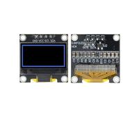 0,96 pulgadas OLED blanco/azul/amarillo 128X64 IIC I2C módulo de pantalla en serie 12864 tablero de pantalla LCD(New-Blue-4pin)