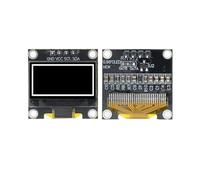 0,96 pulgadas OLED blanco/azul/amarillo 128X64 IIC I2C módulo de pantalla en serie 12864 tablero de pantalla LCD(White-4pin)