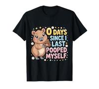 0 Days from I Last Pooped Myself Funny Adult Humor Meme Camiseta