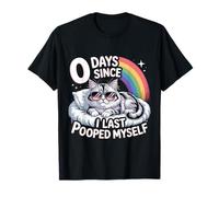 0 Days from I Last Pooped Myself Funny Adult Humor Meme Camiseta