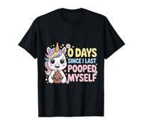 0 Days from I Last Pooped Myself Funny Adult Humor Meme Camiseta