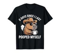 0 días Desde la última Vez Que me Hice Caca Meme Camiseta