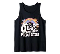 0 días desde la última vez que oriné Un poco de humor Meme Baño Broma Camiseta sin Mangas