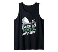 0 Emisiones 100 Awesome Bike Commuting Camiseta sin Mangas
