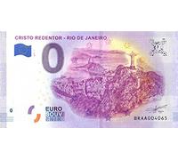 0 euros billete Brasil · Cristo Redentor · Río de Janeiro · Souvenir o Cero € Certificado de recuerdo