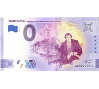 0 euros Schein Wartburg VII · 500 años de traducción de la Biblia de Lutero · Alemania · Souvenir o Cero € Certificado de recuerdo